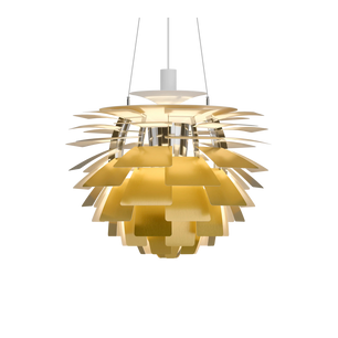 PH Artichoke Brass chandelier 23.6 inch from Malane Lighting