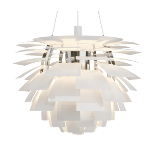 PH Artichoke White chandelier 33.1 inch from Malane Lighting