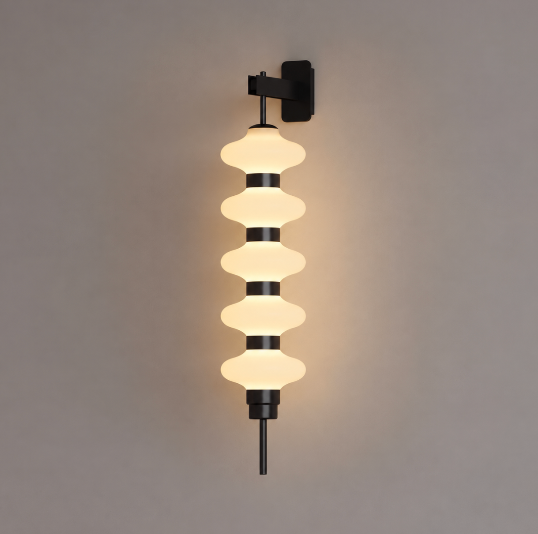 Stacked Glass Wall Sconce