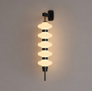 Stacked Glass Wall Sconce
