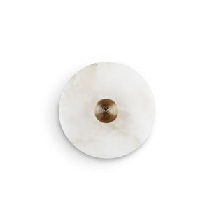 Round Alabaster Wall Lamp