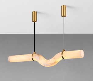 Onda Alabaster Linear Pendant