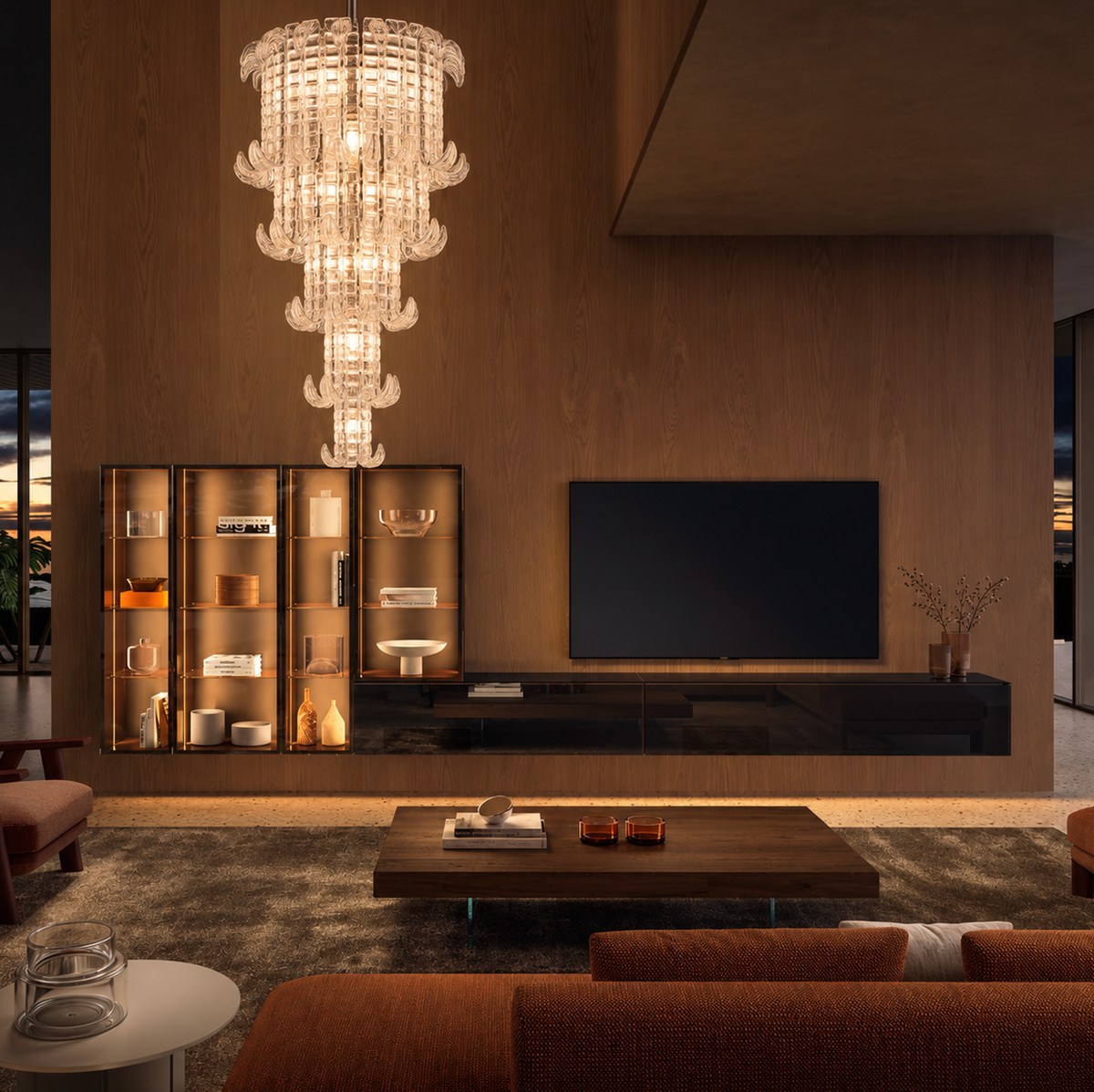 Palma Cristallo Chandelier