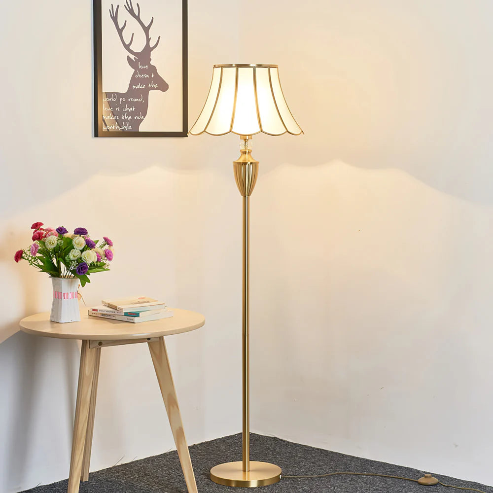 Kristall Brass Floor Lamp