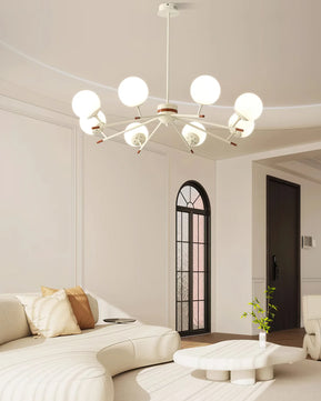 Spherical Beam Chandelier