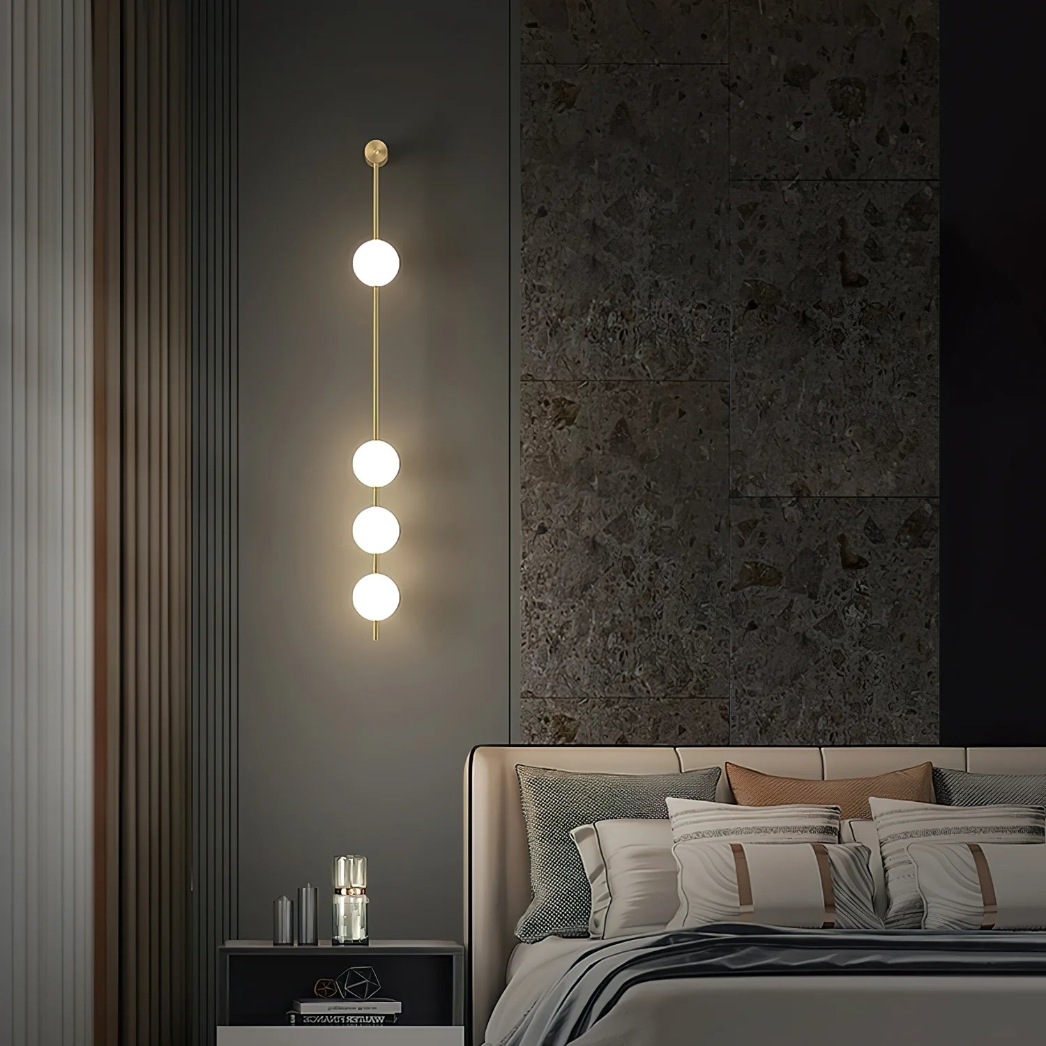 Vertical Balls Wall Lamp