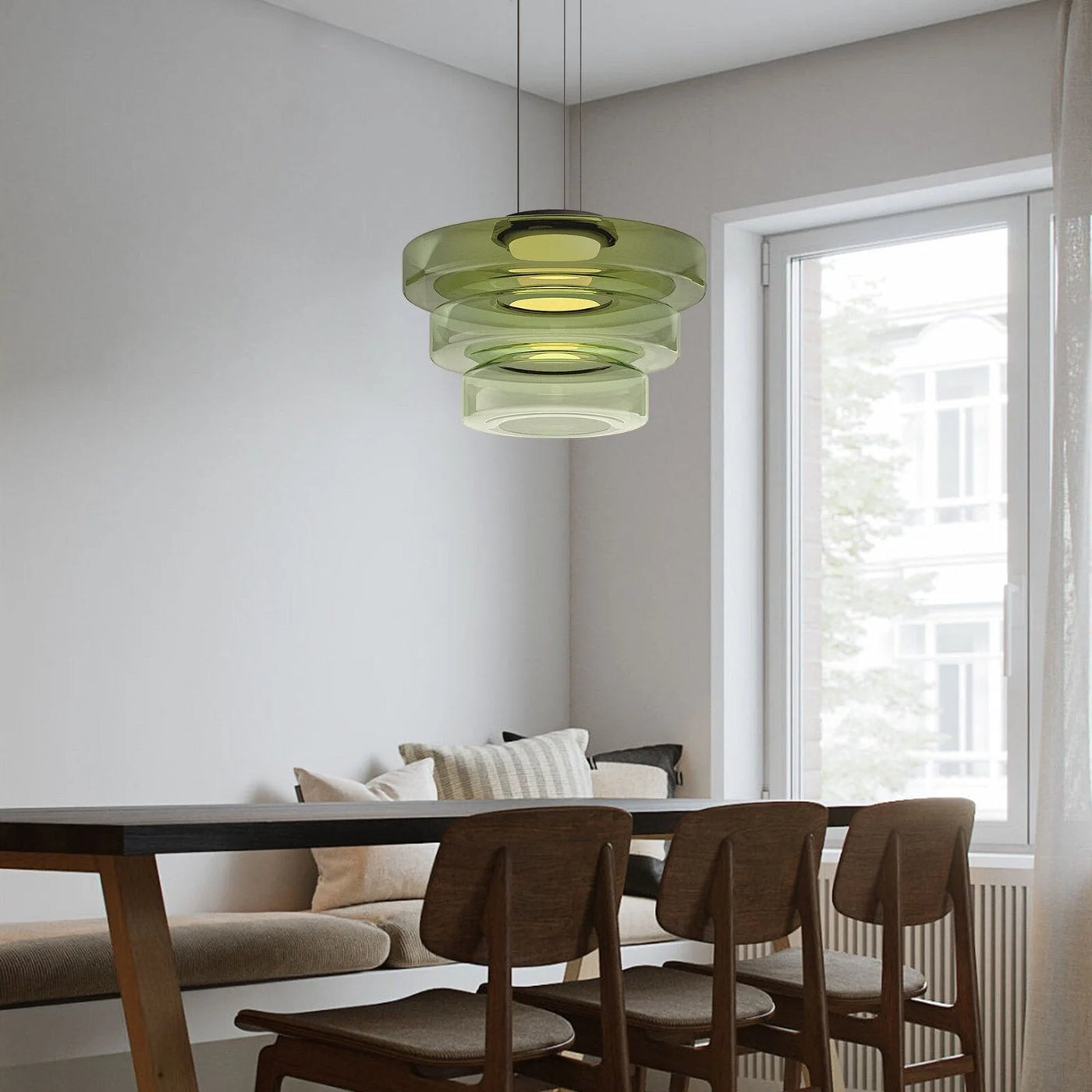 Nordic postmodern creative glass pendant light