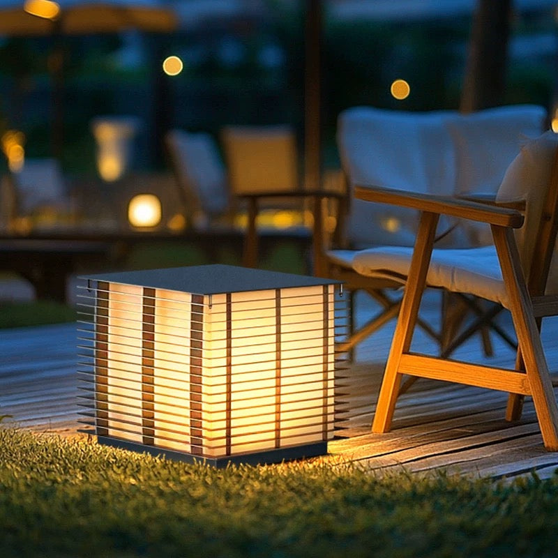 Dojo Lantern Outdoor Lamp With Solar Panel