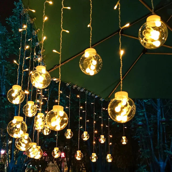 Solar Pendant String Lights