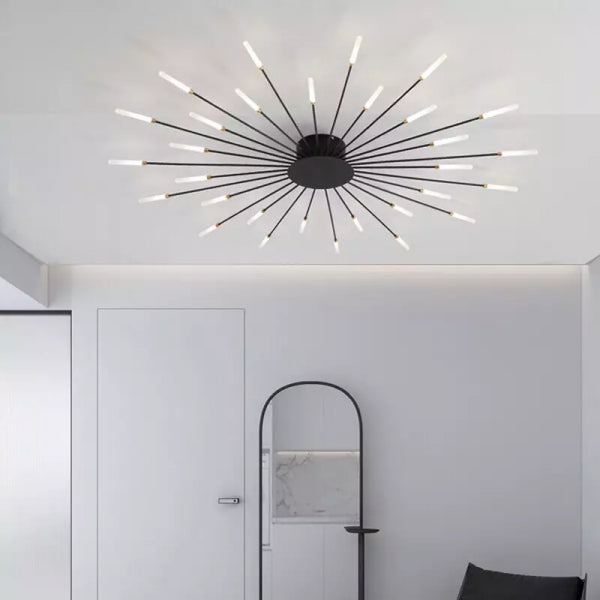 Sputnik Led Fireworks Flush Mount Ceiling Light S40