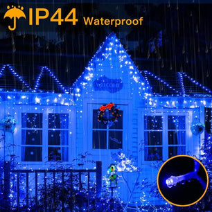 486 LED Blue Icicle Christmas Lights