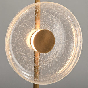 Glacier Crackle Glass Floor Lamp