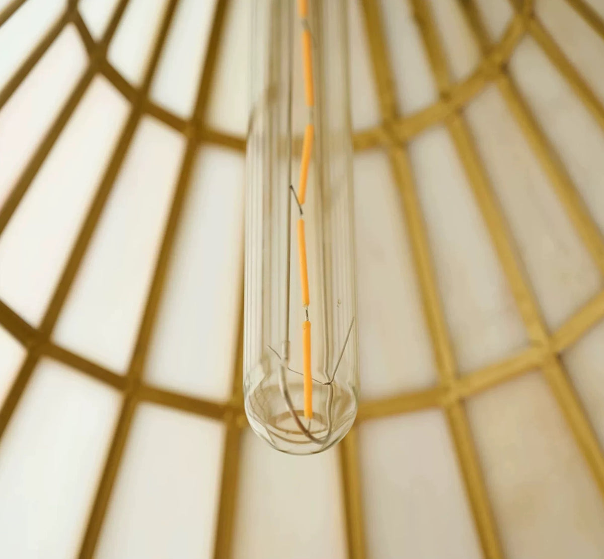 Campana Brass & Glass Pendant