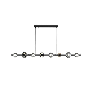 Brass Bar Glass Chandelier