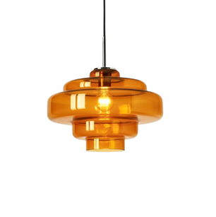 Tiered Glass Pendant Light