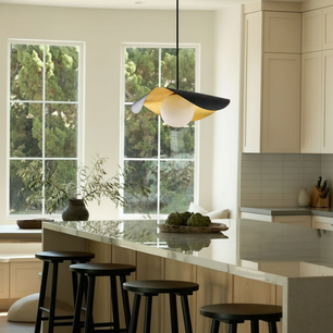 Curved Shell Pendant Light