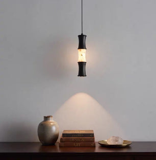Tallo Alabaster Bamboo Pendant Light