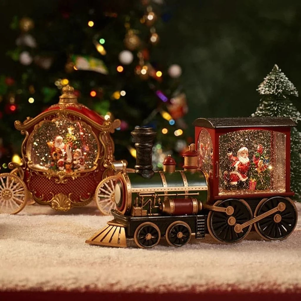 Santa Claus Train Ornamente