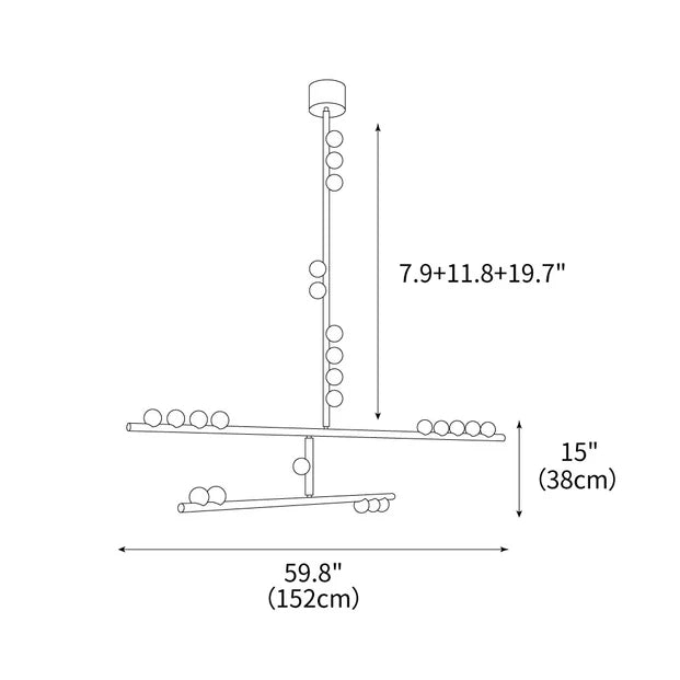 Luminous Cascade Chandelier