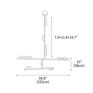 Luminous Cascade Chandelier