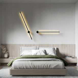 Industrial Black Linear LED Dimmable Wall Light S76