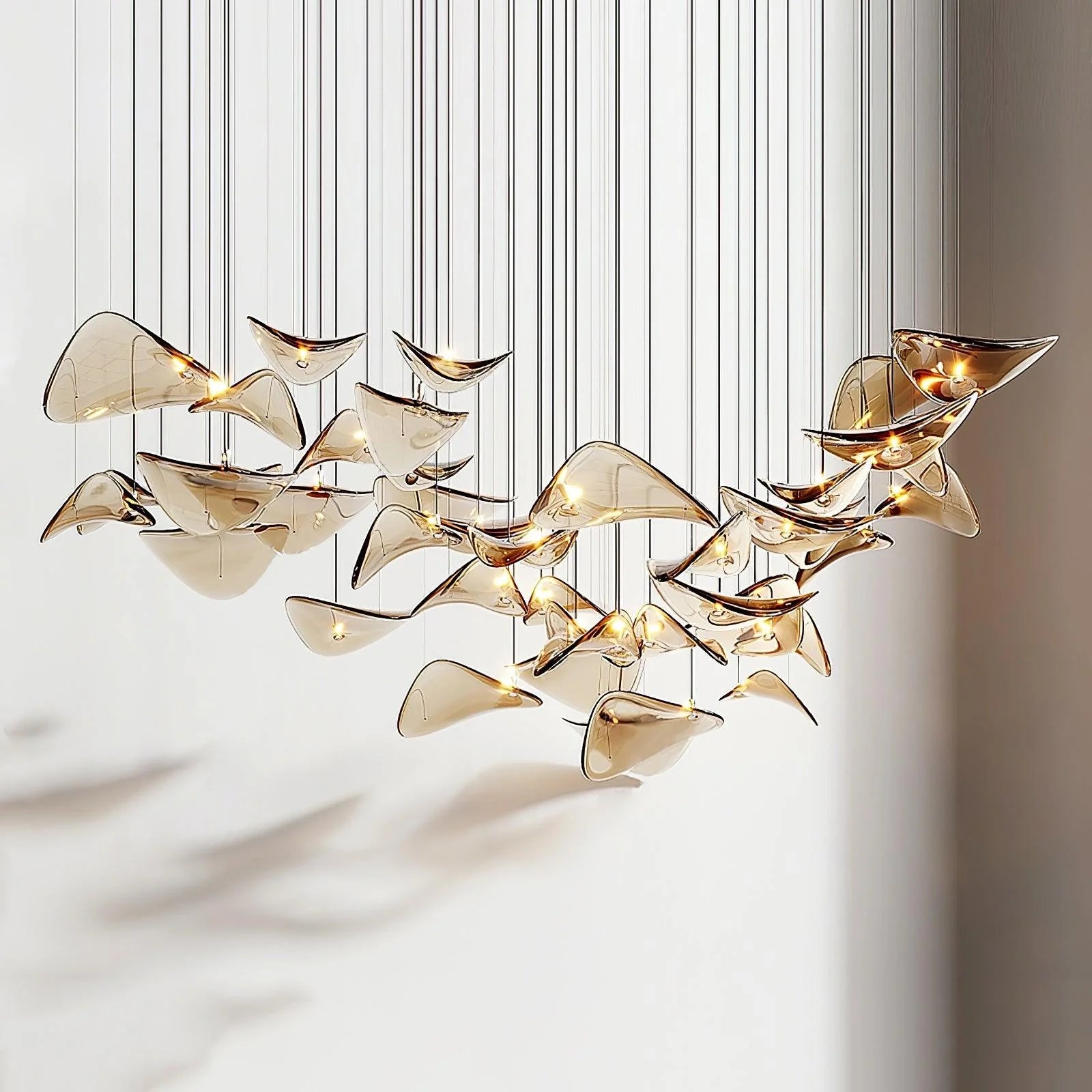 Floating Leaf Chandelier