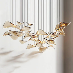 Floating Leaf Chandelier