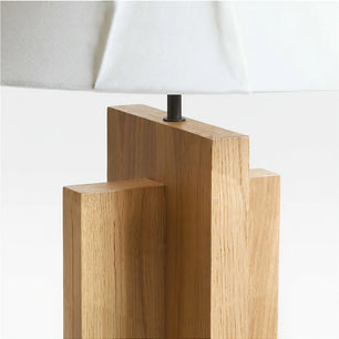 Crossbase Wood Floor Lamp