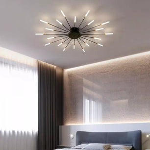 Sputnik Led Fireworks Flush Mount Ceiling Light S40