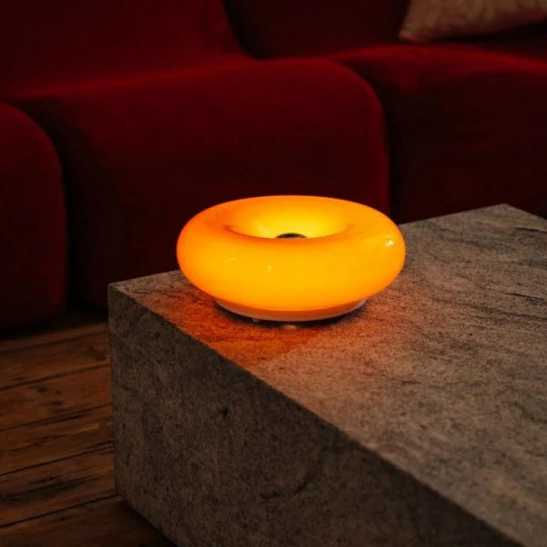 Bauhaus Glass Donut Table / Wall Lamp S77