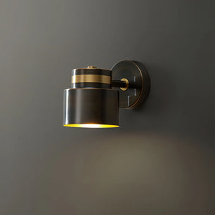 Brass Cylinder Wall Lamp