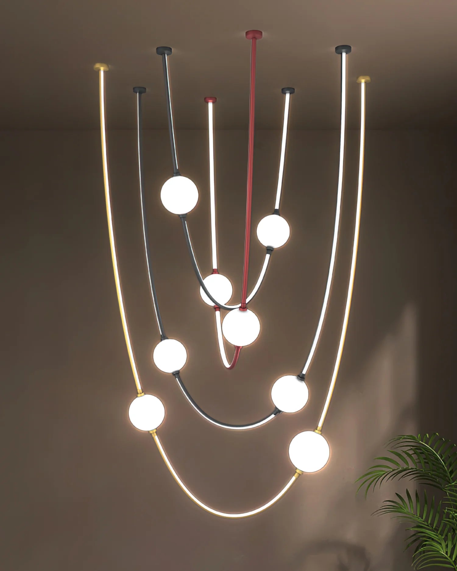 Linea Curva Chandelier