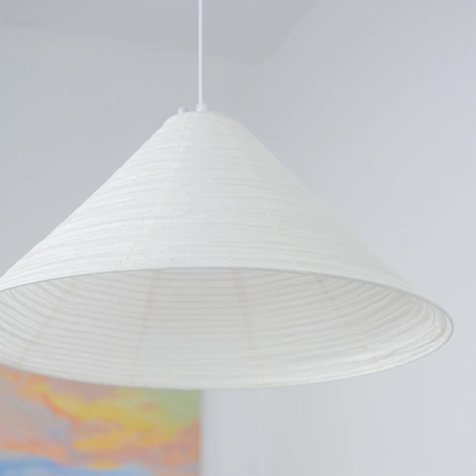 Cone Washi Pendant Light