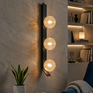 Cristallo Crackle Glass Wall Sconce