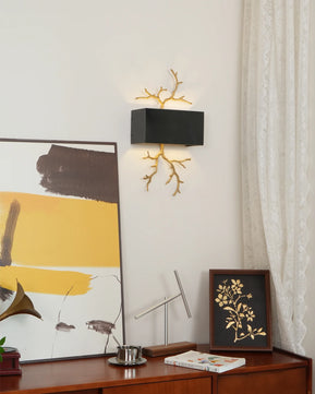 Brass Branch Wall Lamp