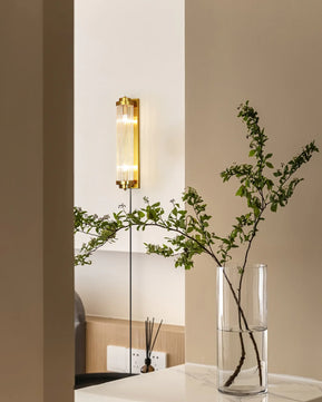 Pillar Offset Plug In Wall Lamp