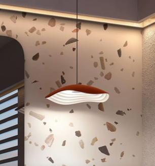 Wabi-Sabi Wavy Terraced Ricefields Pendant Light