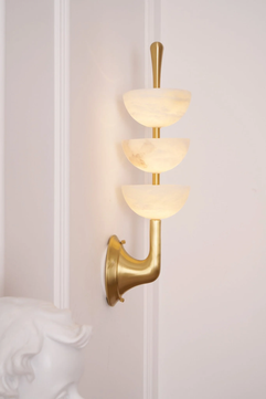 Faux Alabaster Wall Sconce