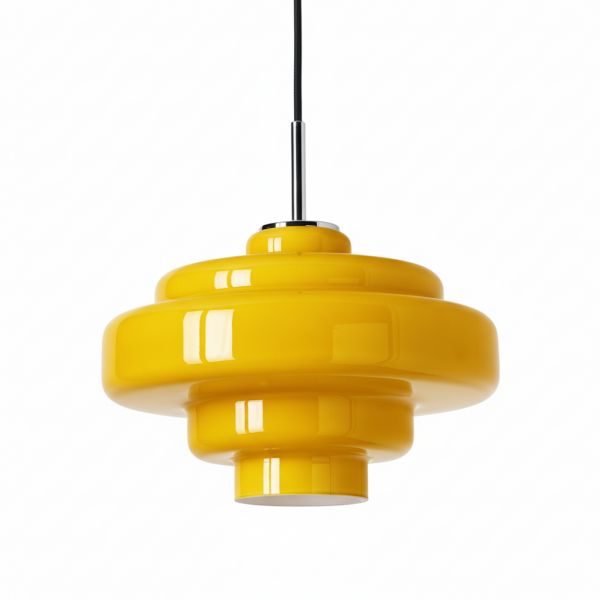 Tiered Glass Pendant Light