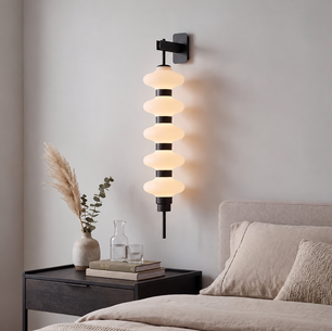 Stacked Glass Wall Sconce