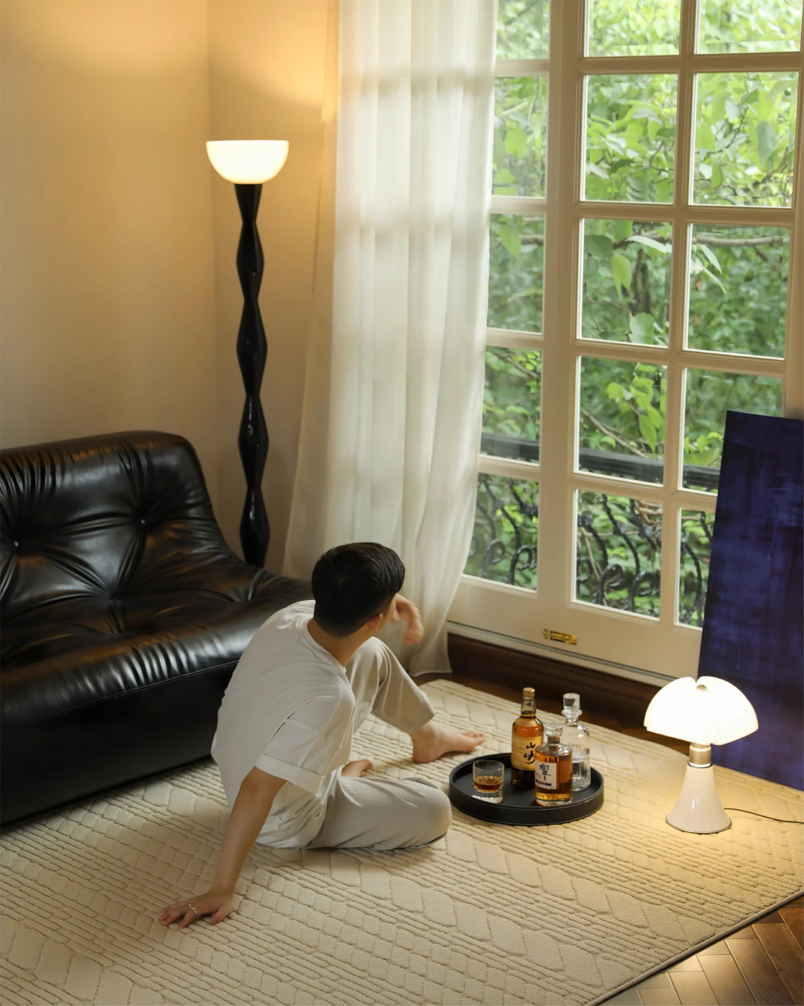 Gourd String Floor Lamp