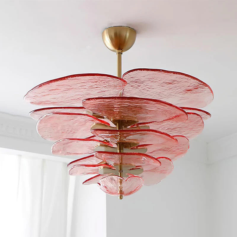 Lotus Leaf Murano Chandelier