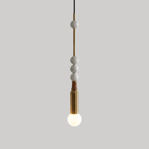 Atelier Marble & Brass Pendant Light