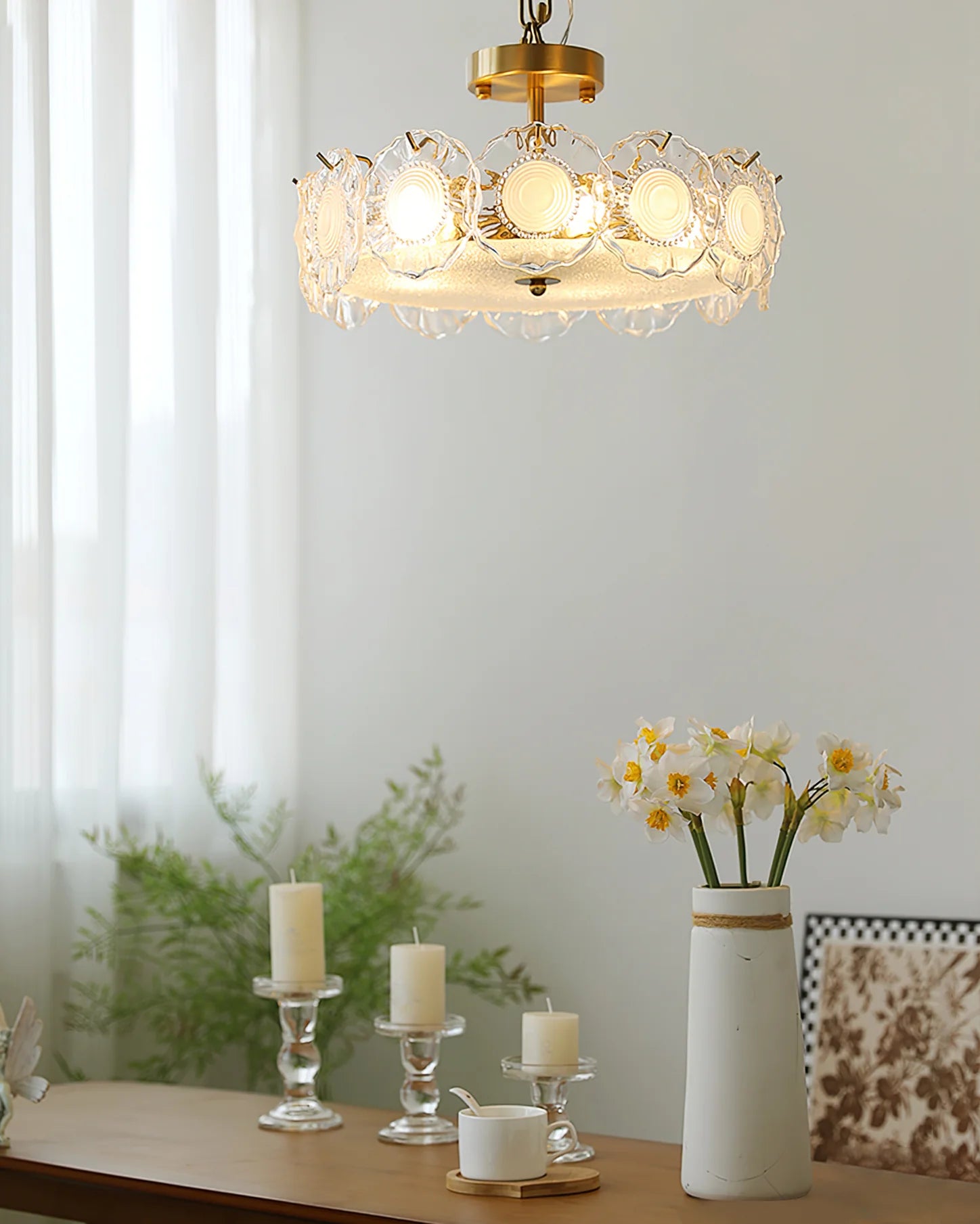 Pobllem Glass Ceiling Lamp