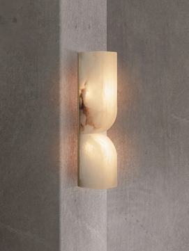 Up Down alabster Wall Sconce