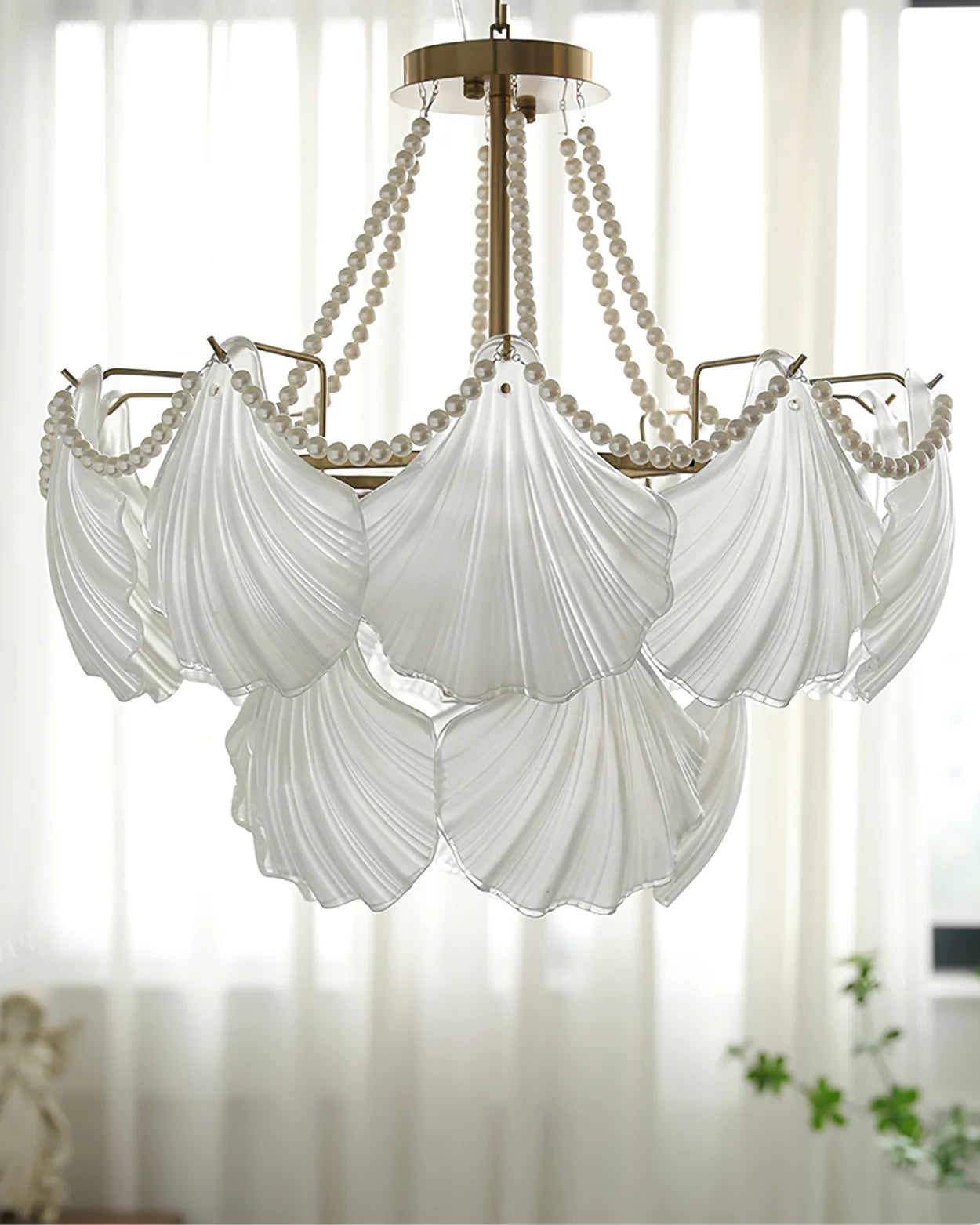 Scallop Shell Chandelier