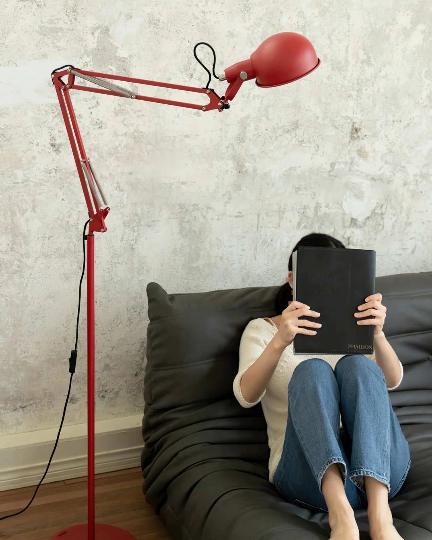 Kaiser Red Floor Lamp