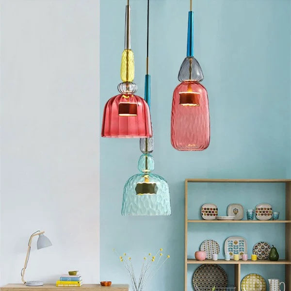 Nordic Macaron Lollipop Glass Pendant Lamp S118