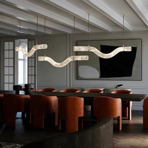 Onda Alabaster Linear Pendant