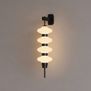 Stacked Glass Wall Sconce